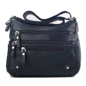 Compact Crossbody Satchel Bag with Multiple Pockets for Daily Essentials